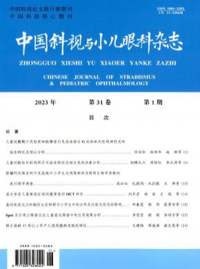 中国斜视与小儿眼科期刊